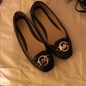 Michael Kors black flats loafers shoes